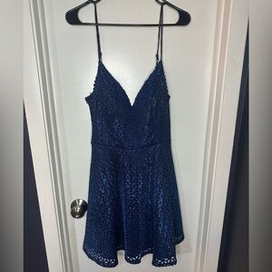 CITY STUDIOS Royal Blue Laser Cut Shimmer Lined